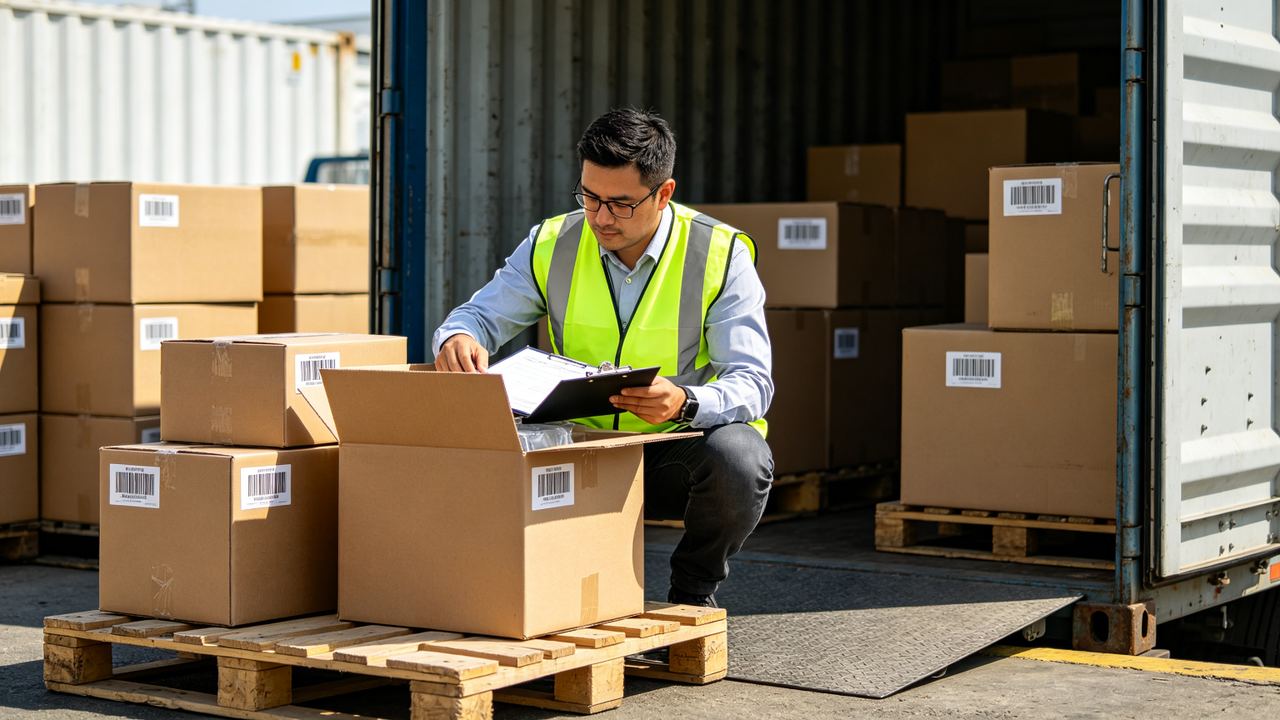 Pre-shipment inspection at warehouse